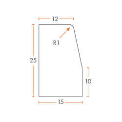 QUARTO D 70 VIBROPRESSATO 12/15