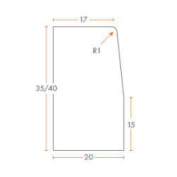 CORDOLO 18/20 H 40 X 100