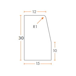 CORDOLO 12/15 H 30 X 100